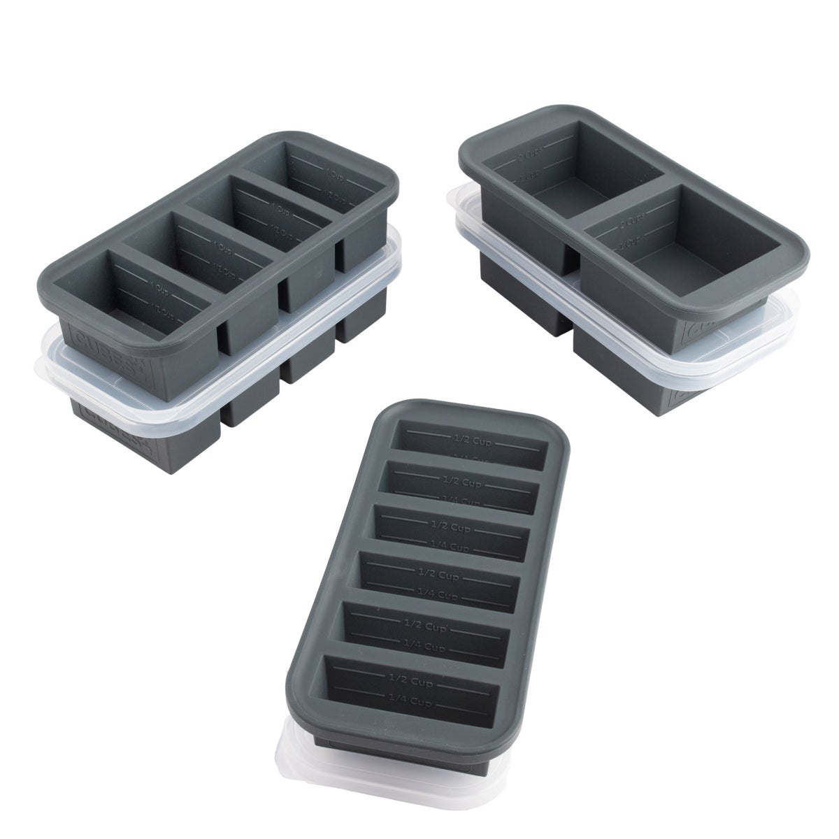 Souper Cubes Silicone Freezer Storage Tray, 5-pack