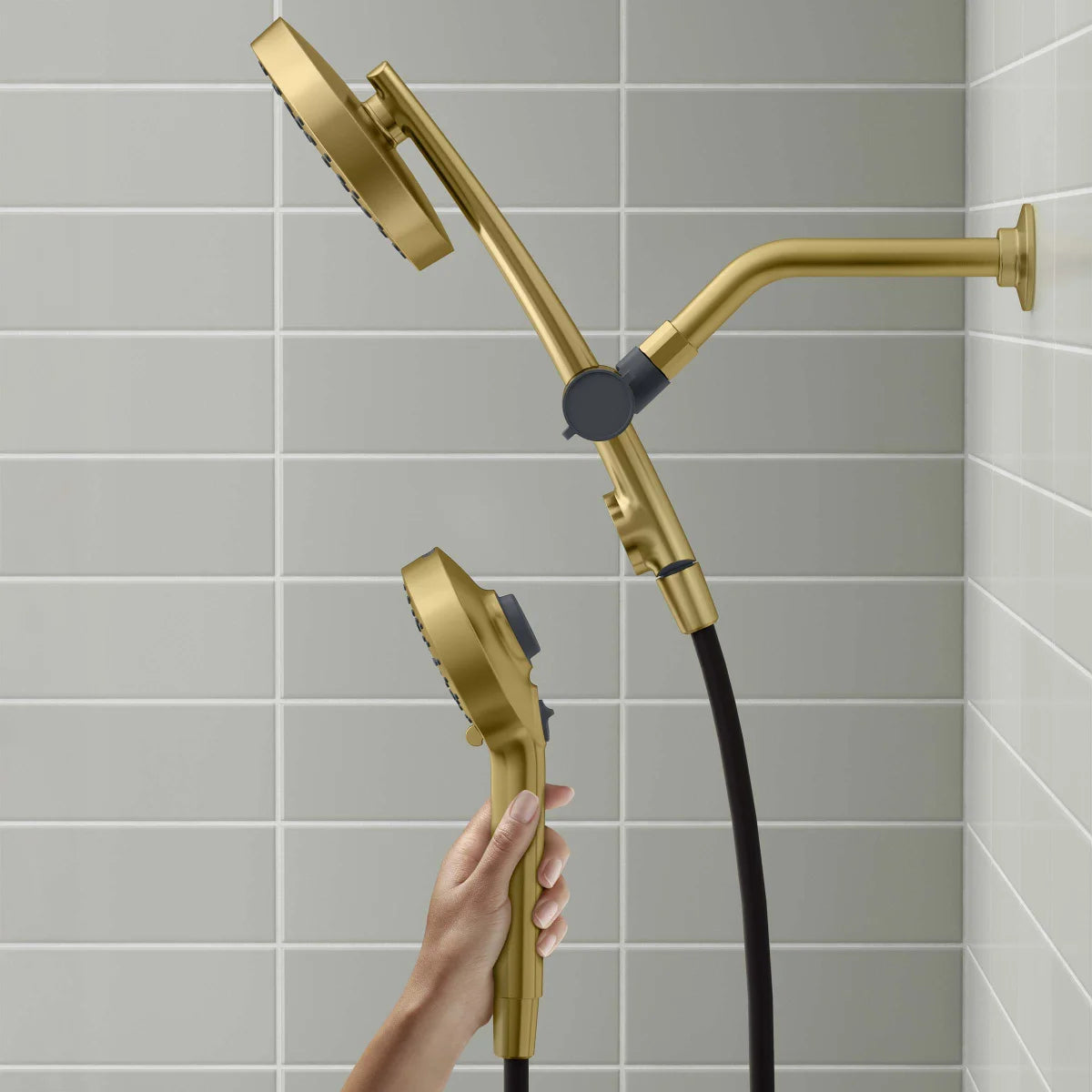 Kohler Prone, Gold - 3-in-1 Multifunction Shower Head with PowerSweep - Retail $99