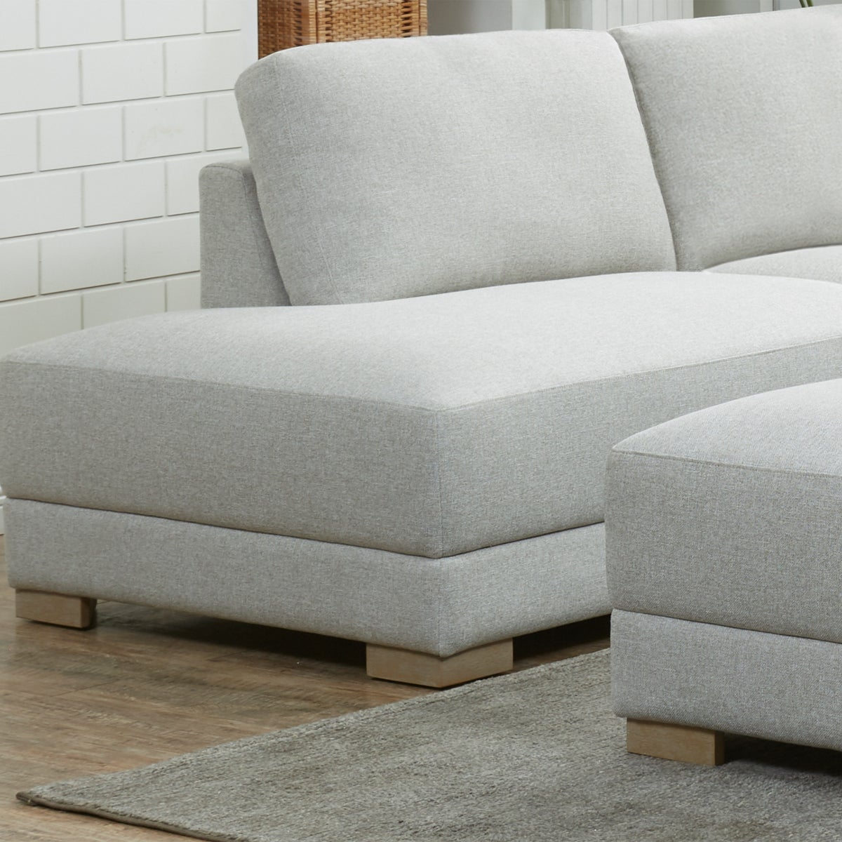 Drayden Fabric Sectional with Ottoman