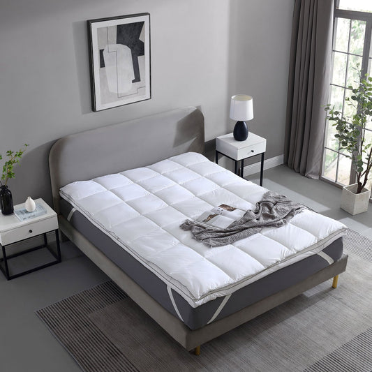 Hotel Grand Softy Feather Bed, White, QUEEN