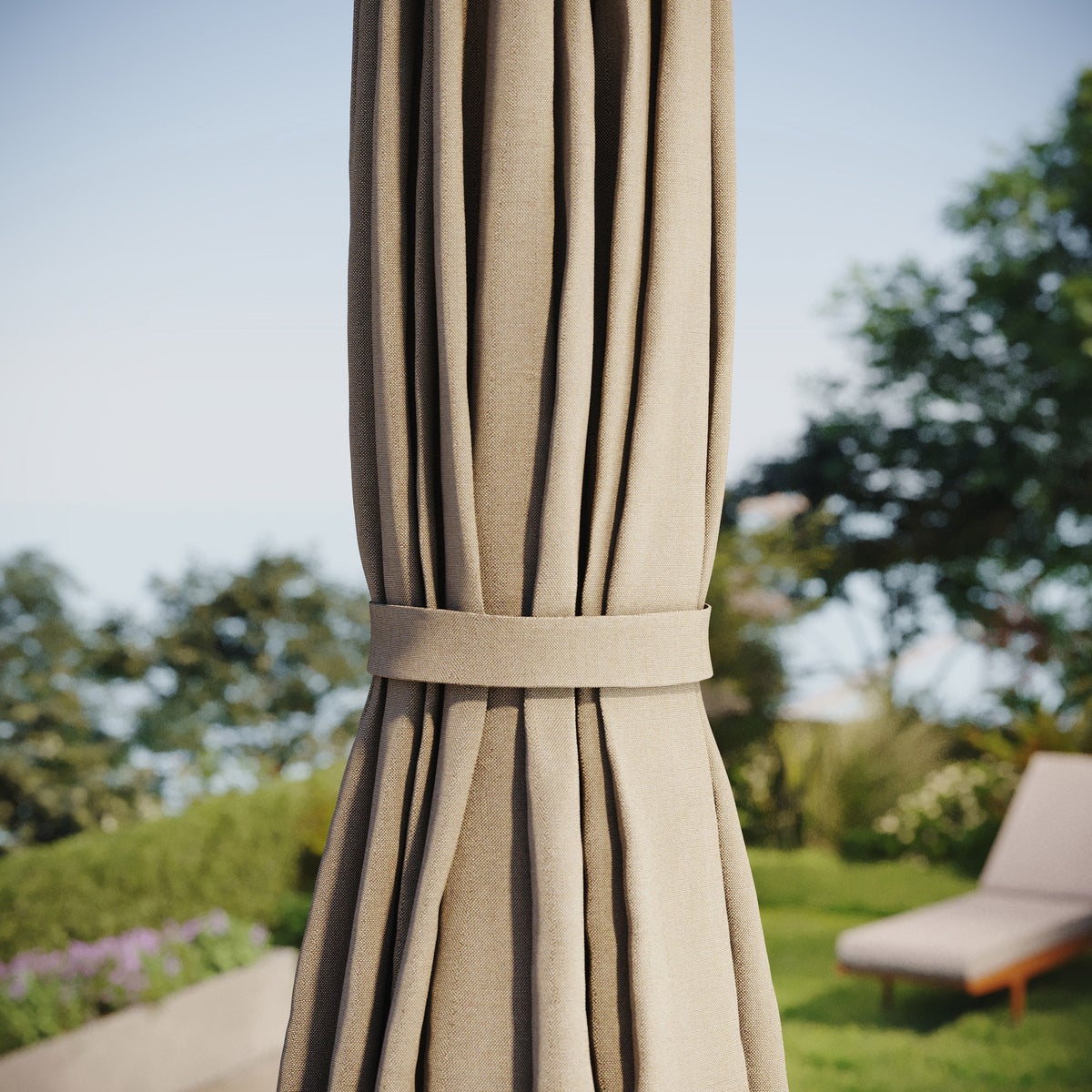 NEW - Seasons Sentry 8' x 11' Height Adjustable Market Umbrella
