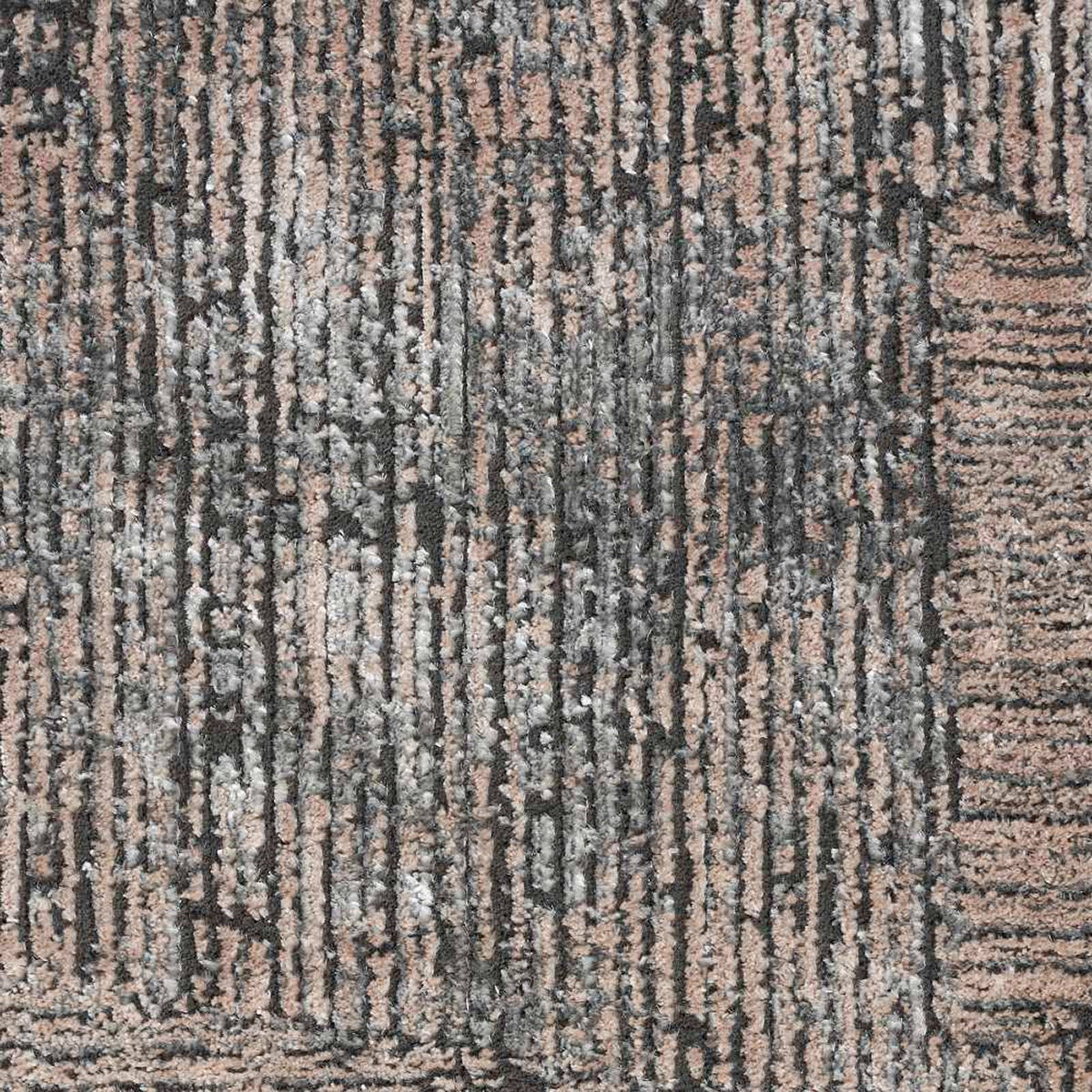 Calvin Klein Luminosity Black Ivory Area Rug, 6'6"x9'2"