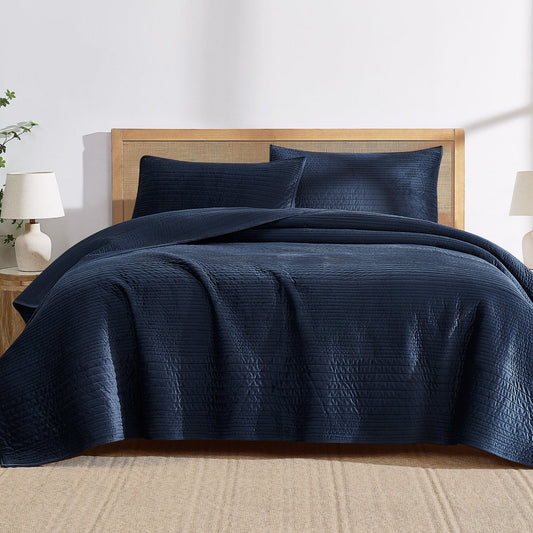Brooklyn Loom 3-piece Velvet Coverlet Set