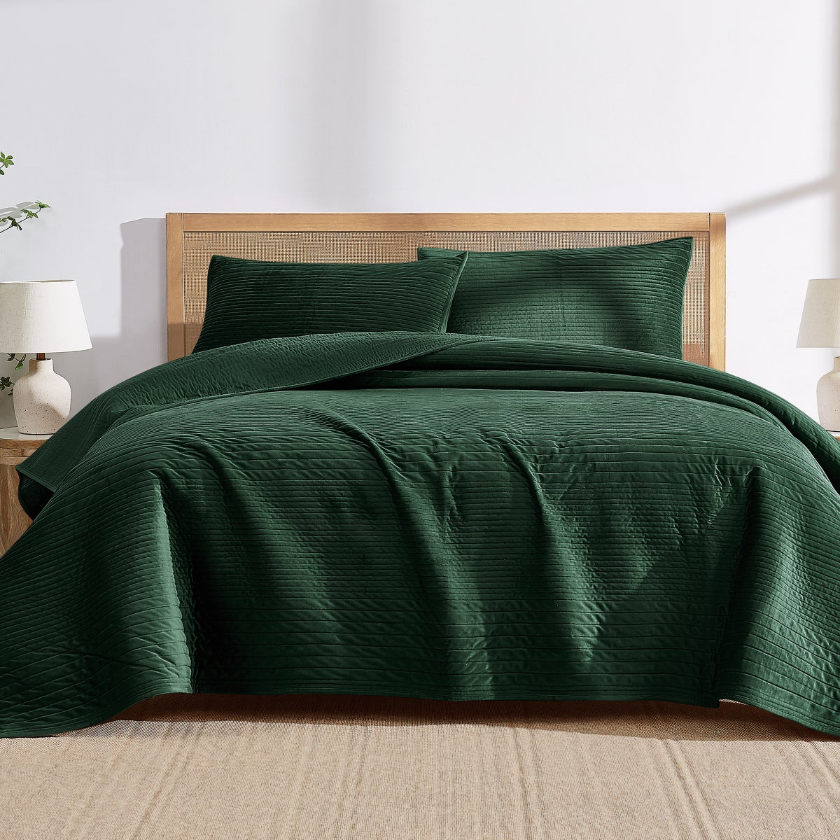 Brooklyn Loom 3-piece Velvet Coverlet Set -