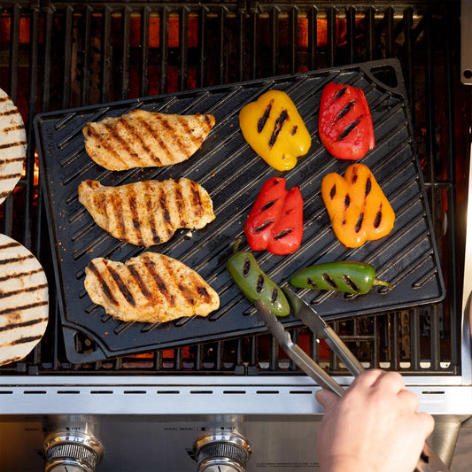 Lodge Pre-Seasoned Cast Iron Reversible Grill and Griddle