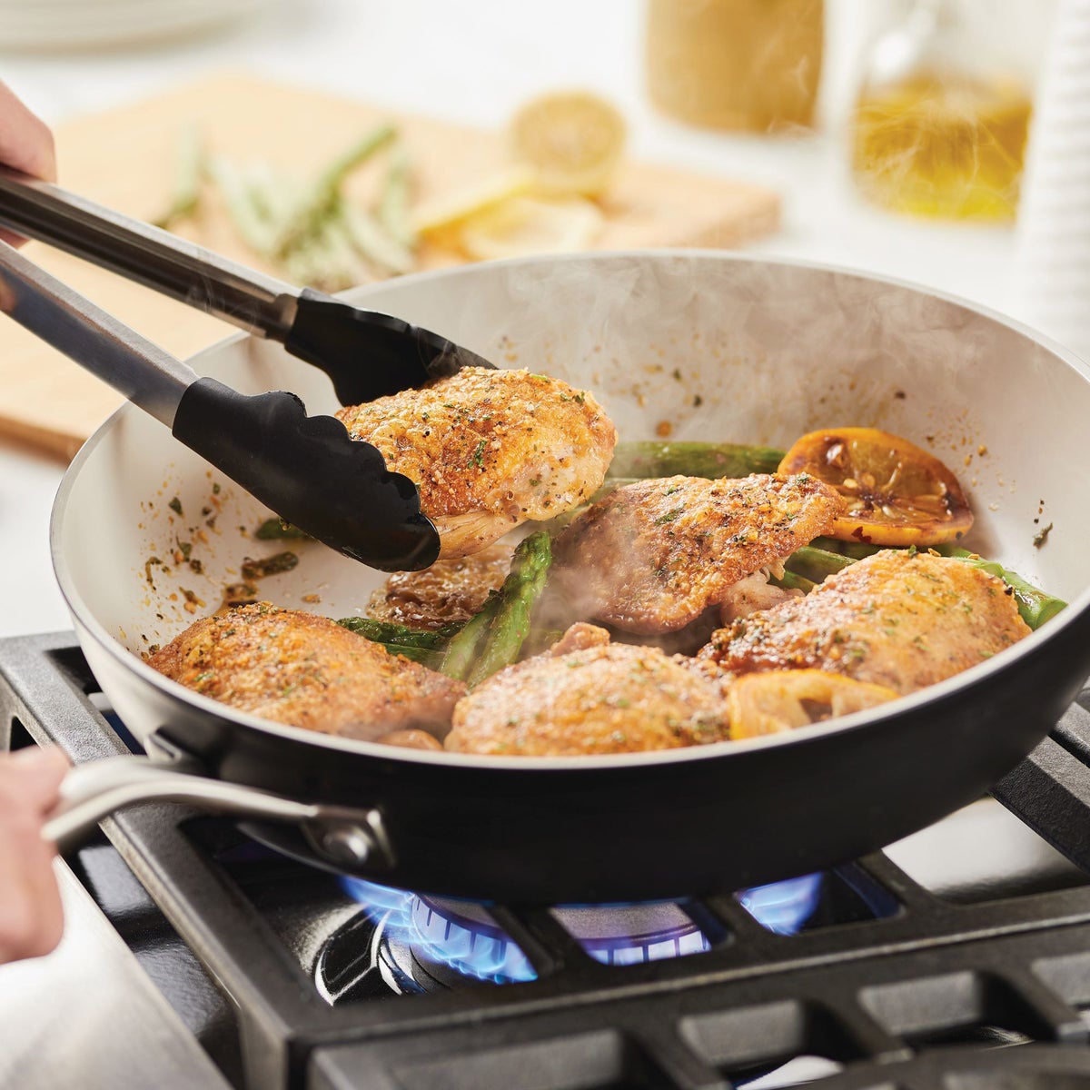 NEW - KitchenAid 12-piece Hard Anodized Ceramic Non-Stick Cookware Set - Retail $200