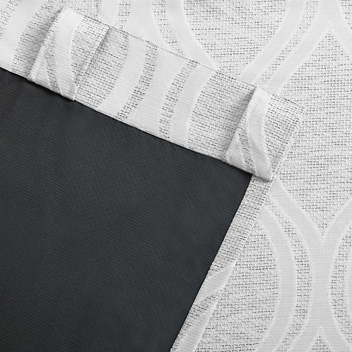 Silk Home Mitchell Blackout Curtains - WHITE