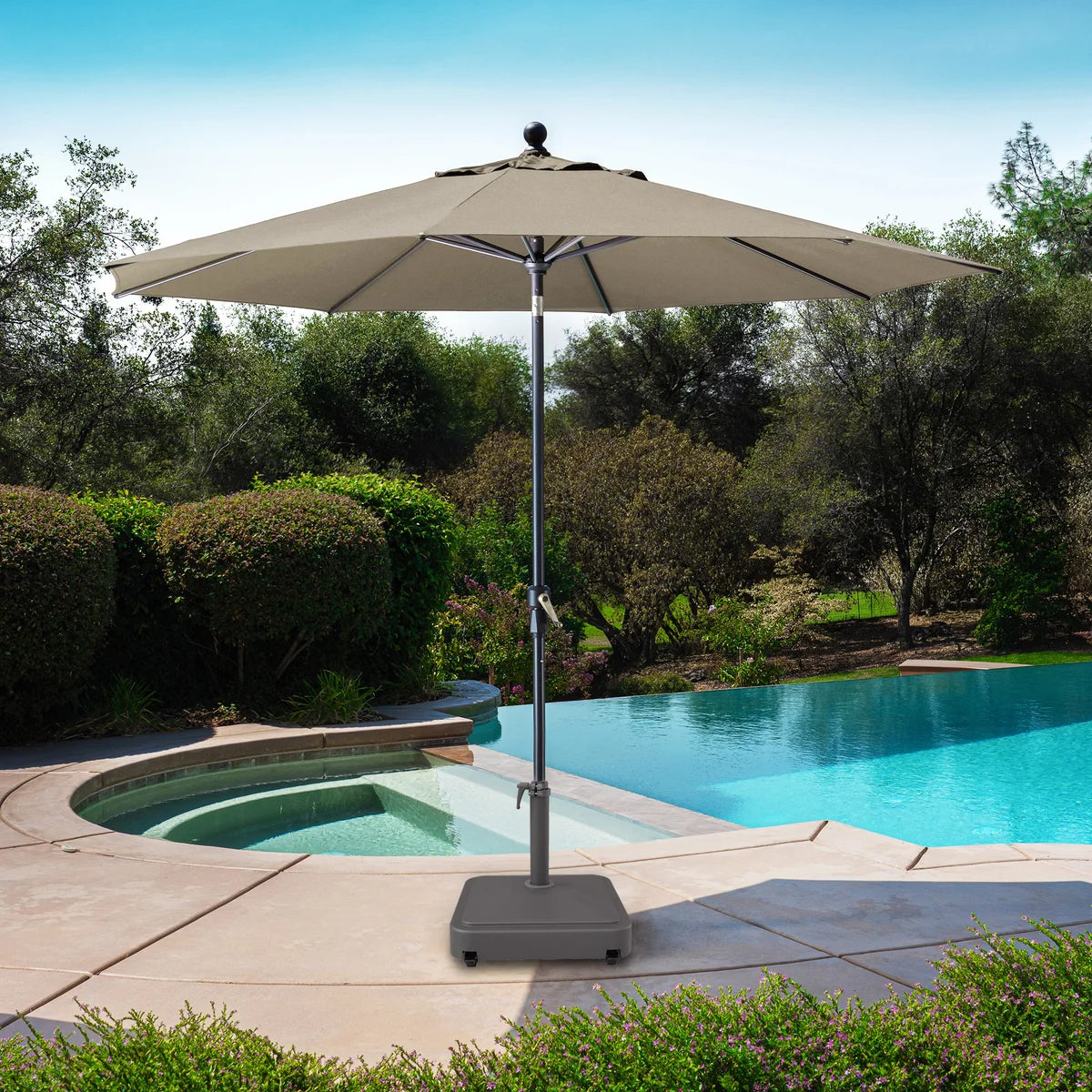 NEW - ProShade Tan 10ft Round Auto Tilt Aluminum Market Umbrella- Retail $149