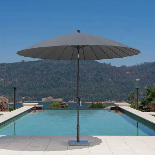 NEW - SunVilla 10ft Round Modern Fiberglass Market Umbrella - Retail $159