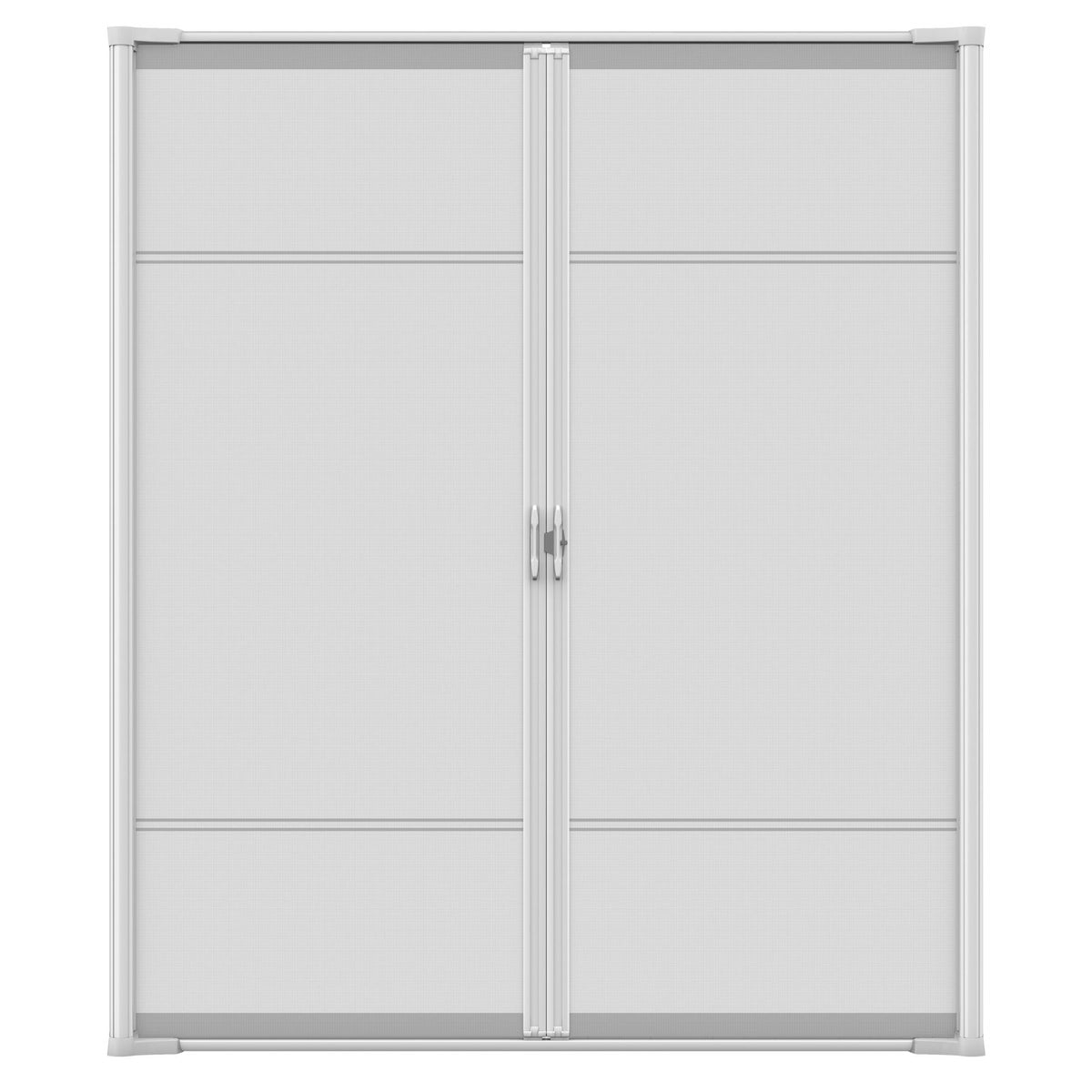 Cool Retractable Screen Door for Double Door Opening