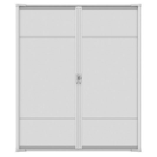 Cool Retractable Screen Door for Double Door Opening