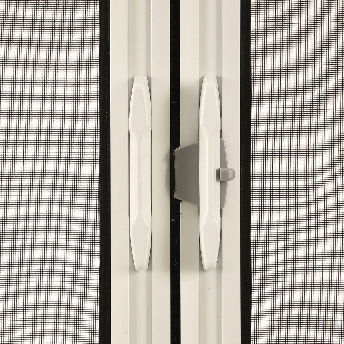 Cool Retractable Screen Door for Double Door Opening