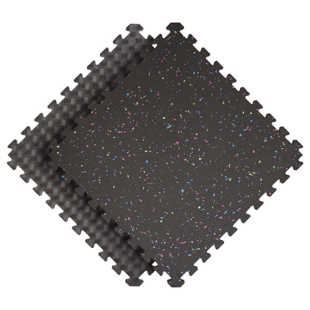 Norsk Dual Density Reversible Gym Flooring, 48 sq ft., 24 in. x 24 in. Foam Mats - Retail $125