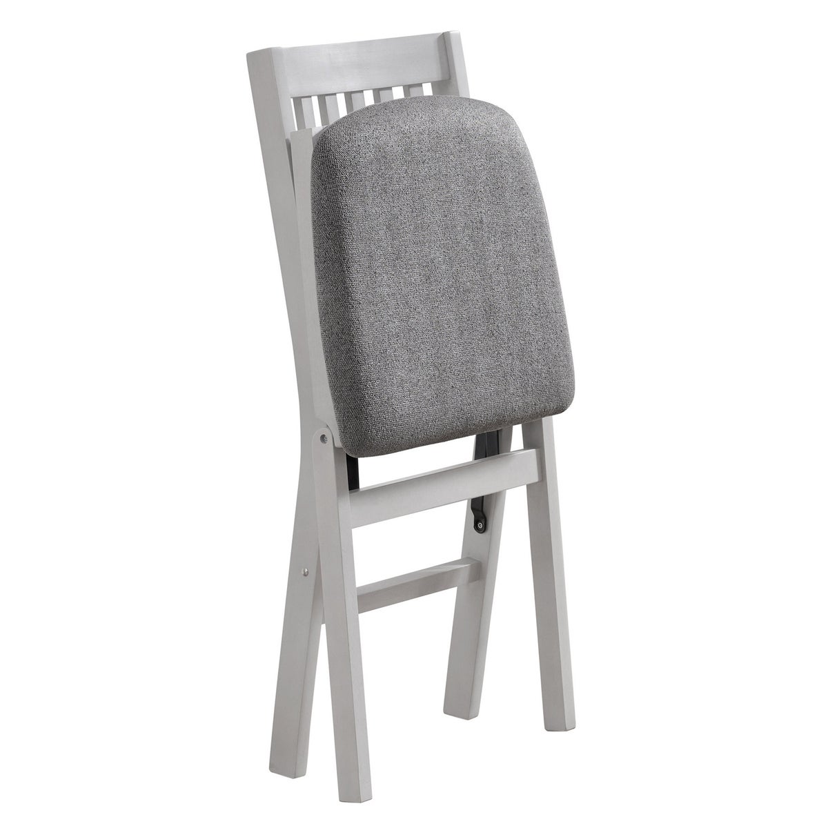 Stakmore Wood Upholstered Folding Chair, 2-pack