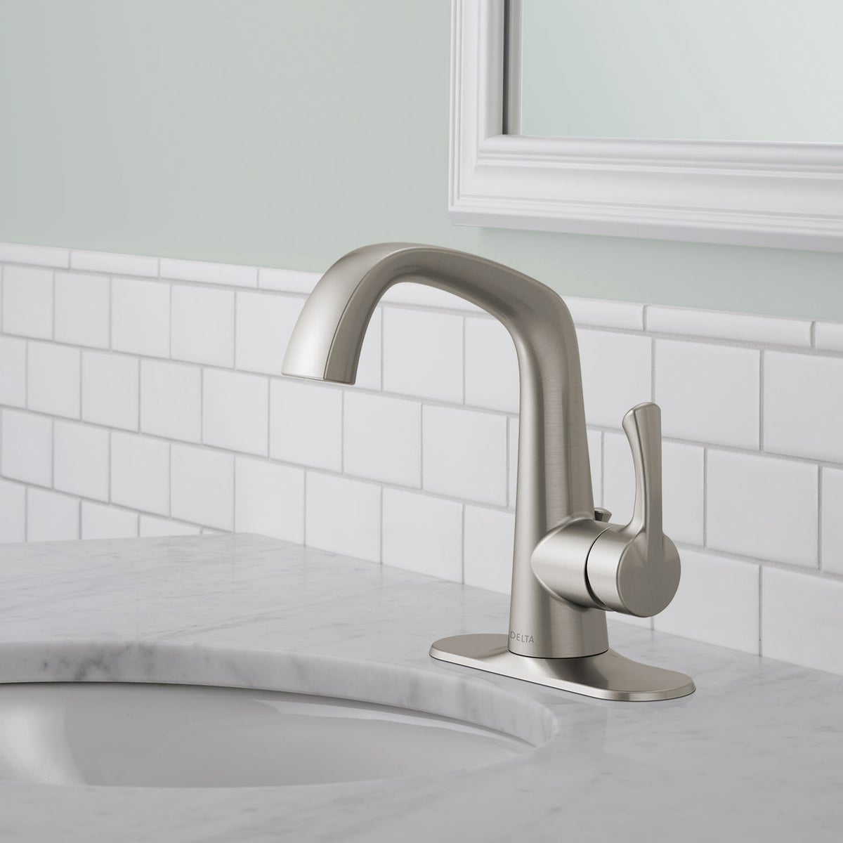 NEW - Delta Larkin Single Handle Bathroom Faucet