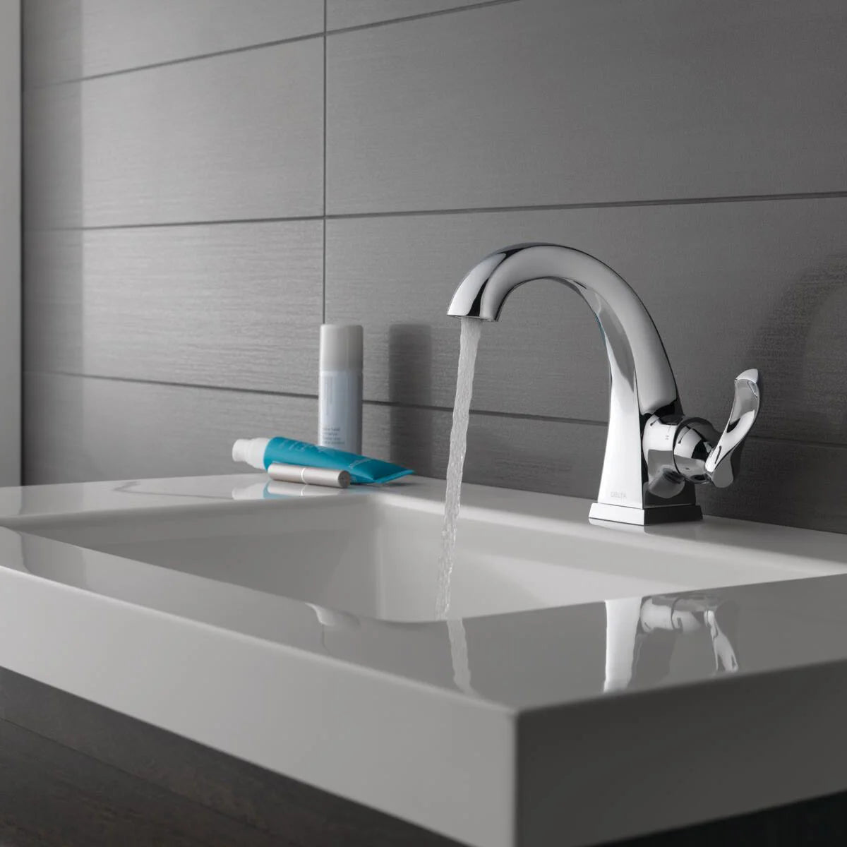 Delta Kahlo Chrome Single Handle Bathroom Faucet
