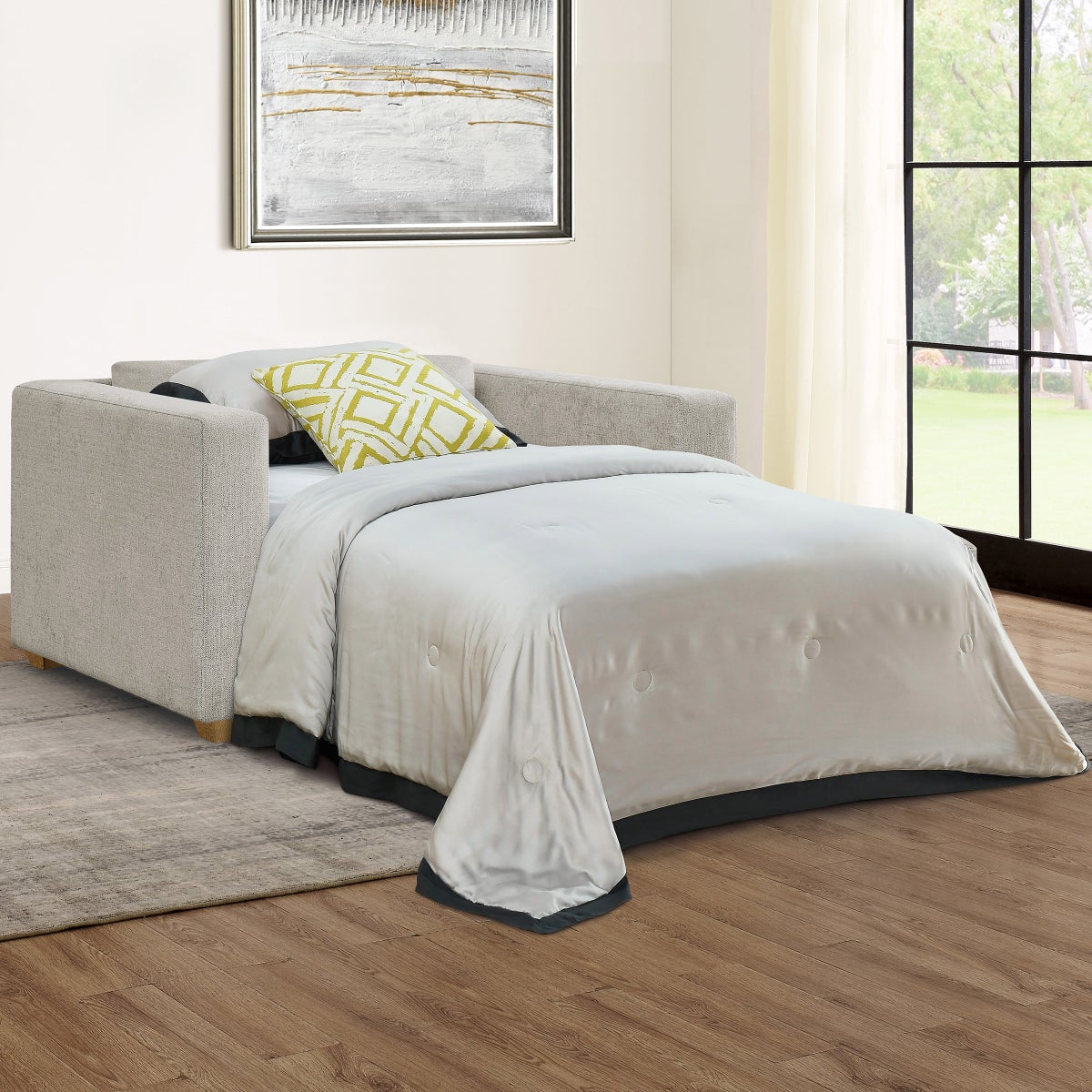 Thomasville Dillard Fabric Twin Size Convertible Sleeper Chair