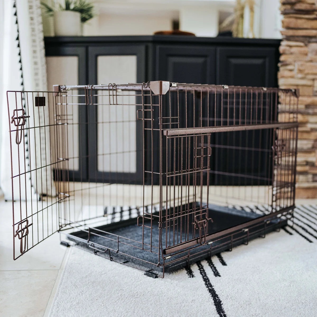 Lucky Dog DWELL Series Crate, Bronze Finish - Retail $109