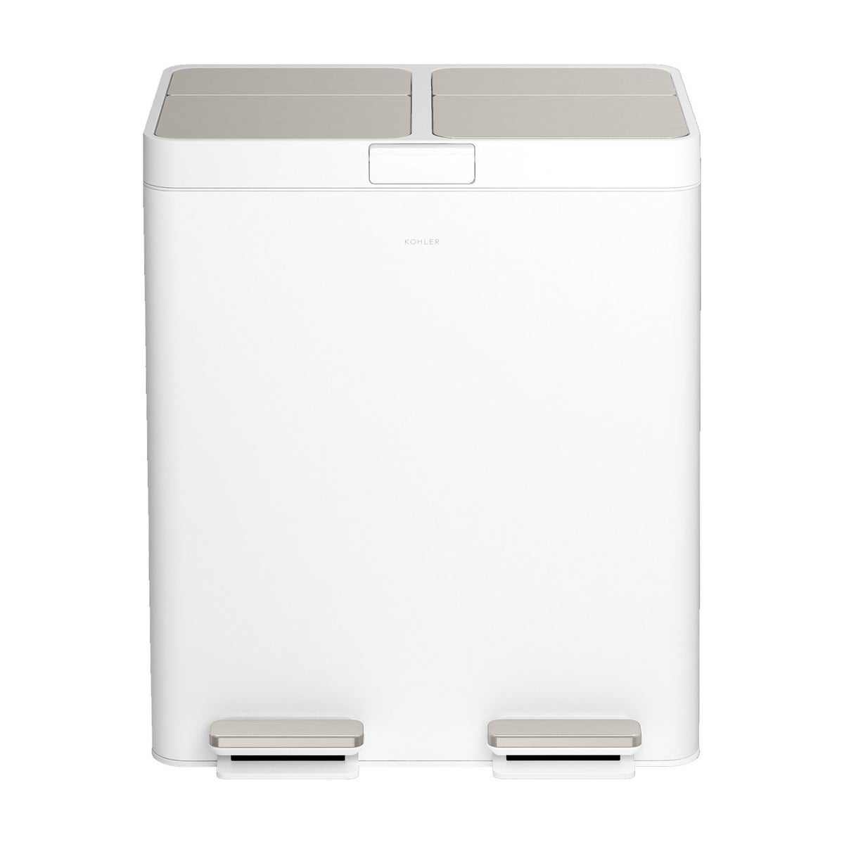 Kohler 82L Dual Bin Step Trash Can - Retail $200