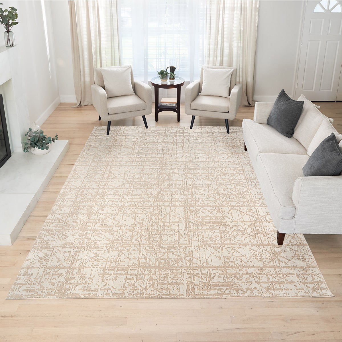 Karma Rug Collection, Riona Ivory