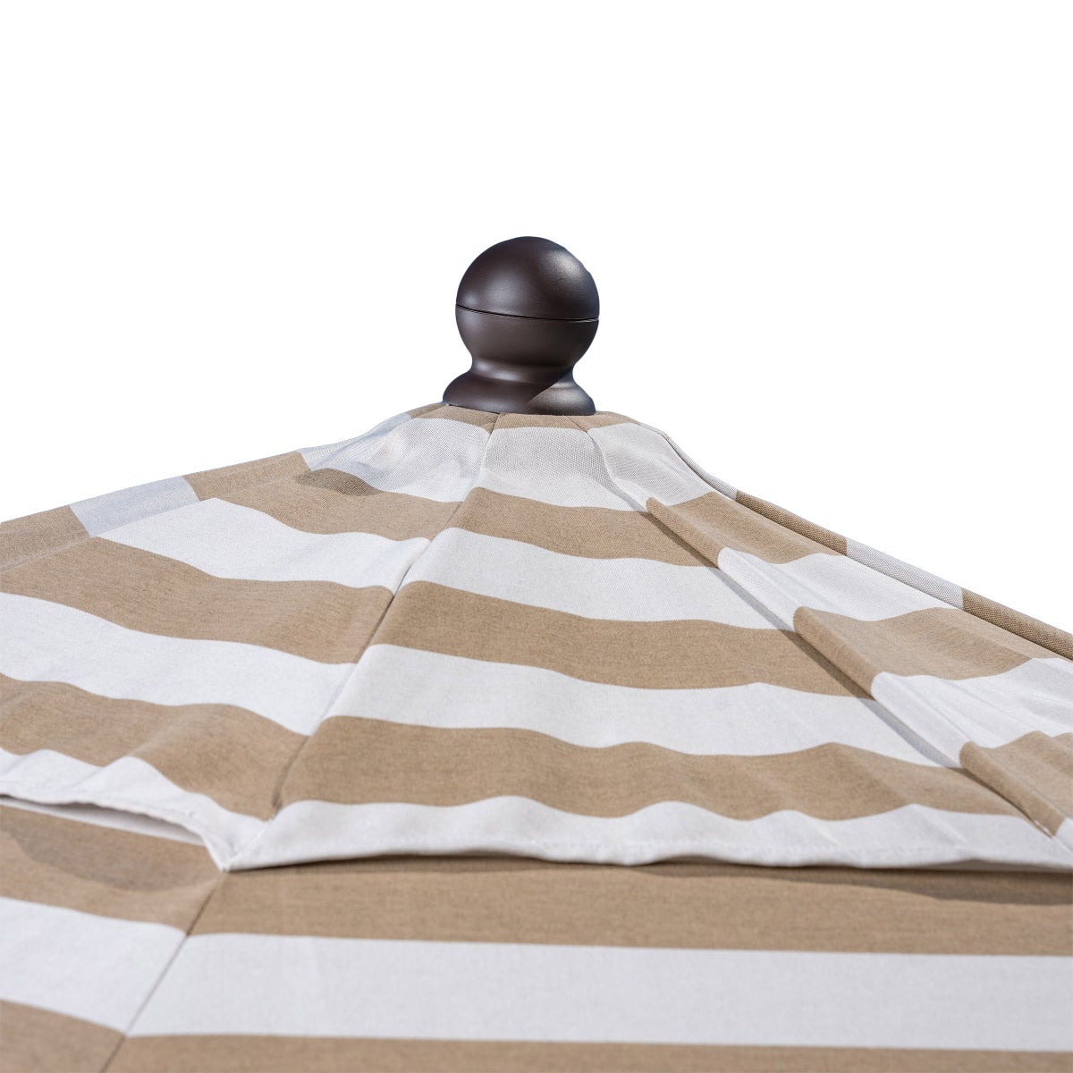SunVilla 11' Round Cabana Stripe Aluminum Market Umbrella