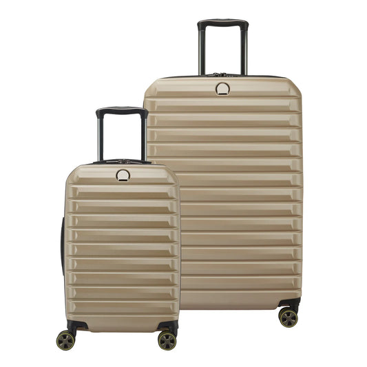 Delsey Helium Edge Tan 2-piece Hardside Set - Retail $179