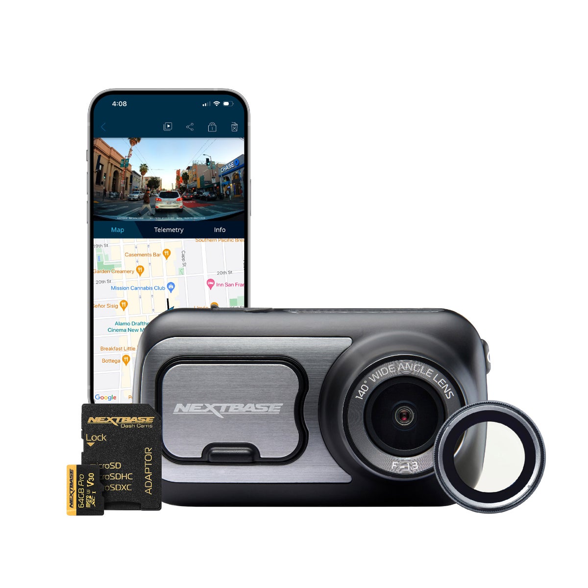 Nextbase 422GW 1440p Dash Cam Bundle