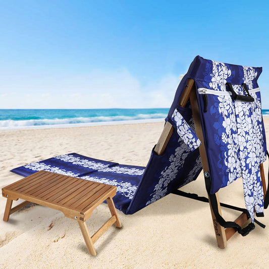 Melino Beach Lounger with Tray Table - Retail $40