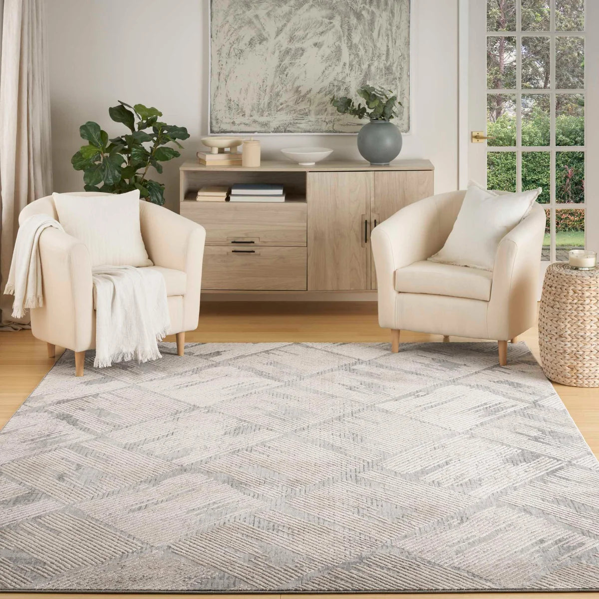NEW - Nourison Messina Area Rug Collection, Orion 6' 6" x 9' 6" - Retail $169