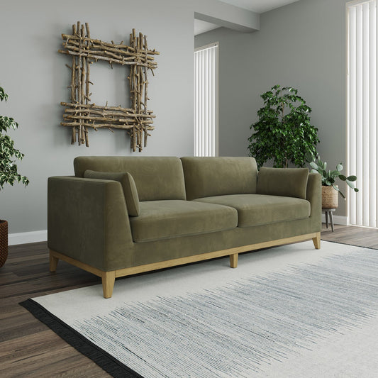 Thomasville Mokena Fabric Stationary Sofa with Storage - Retail $930