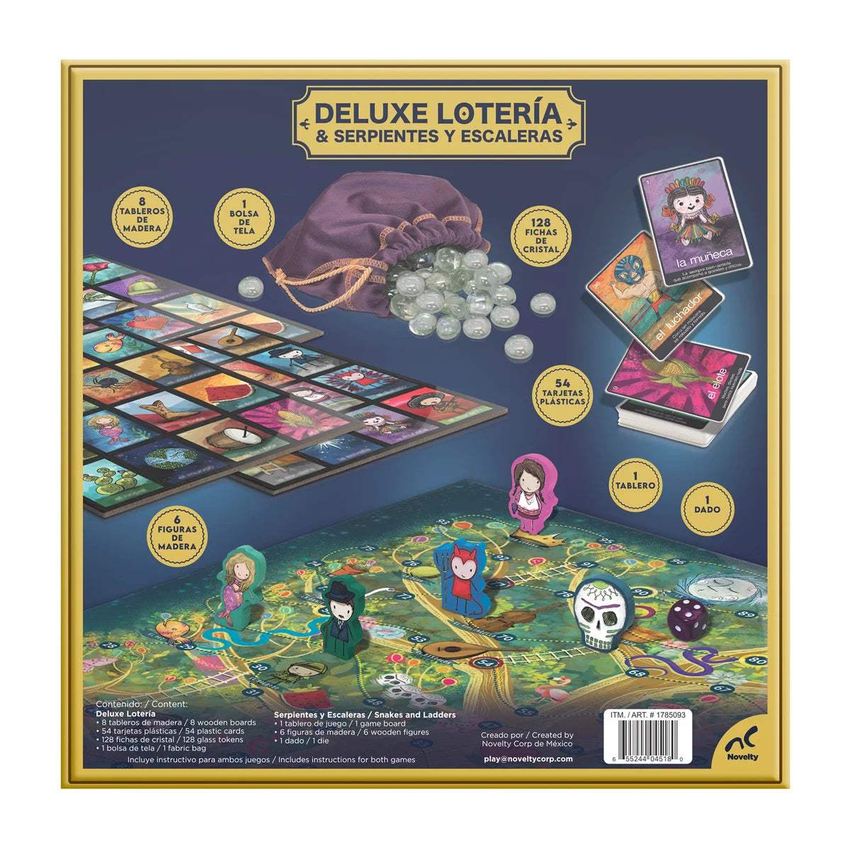 NEW - Deluxe Loteria & Serpientes Y Escaleras - Retail $12