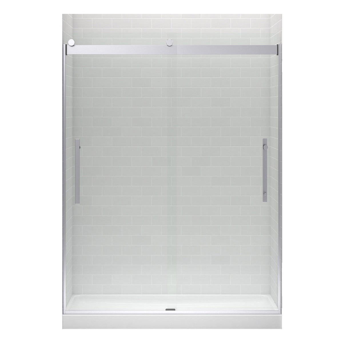 Kohler Tellin Shower Door - Chrome 78 in. x 47 in