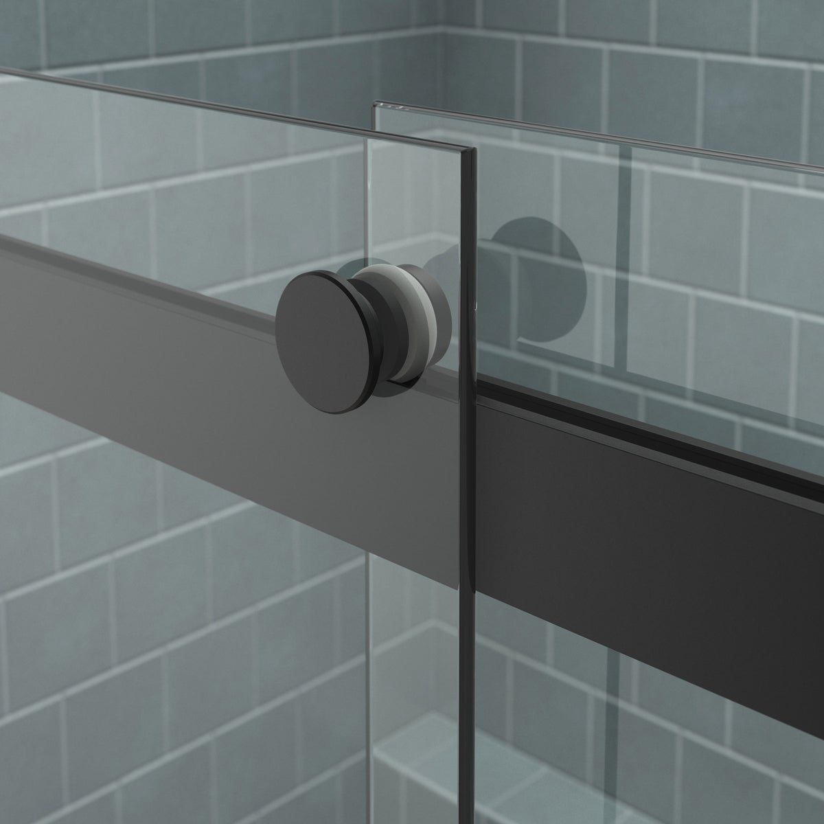 Kohler Tellin Shower Door - Black 78 in. x 59 in