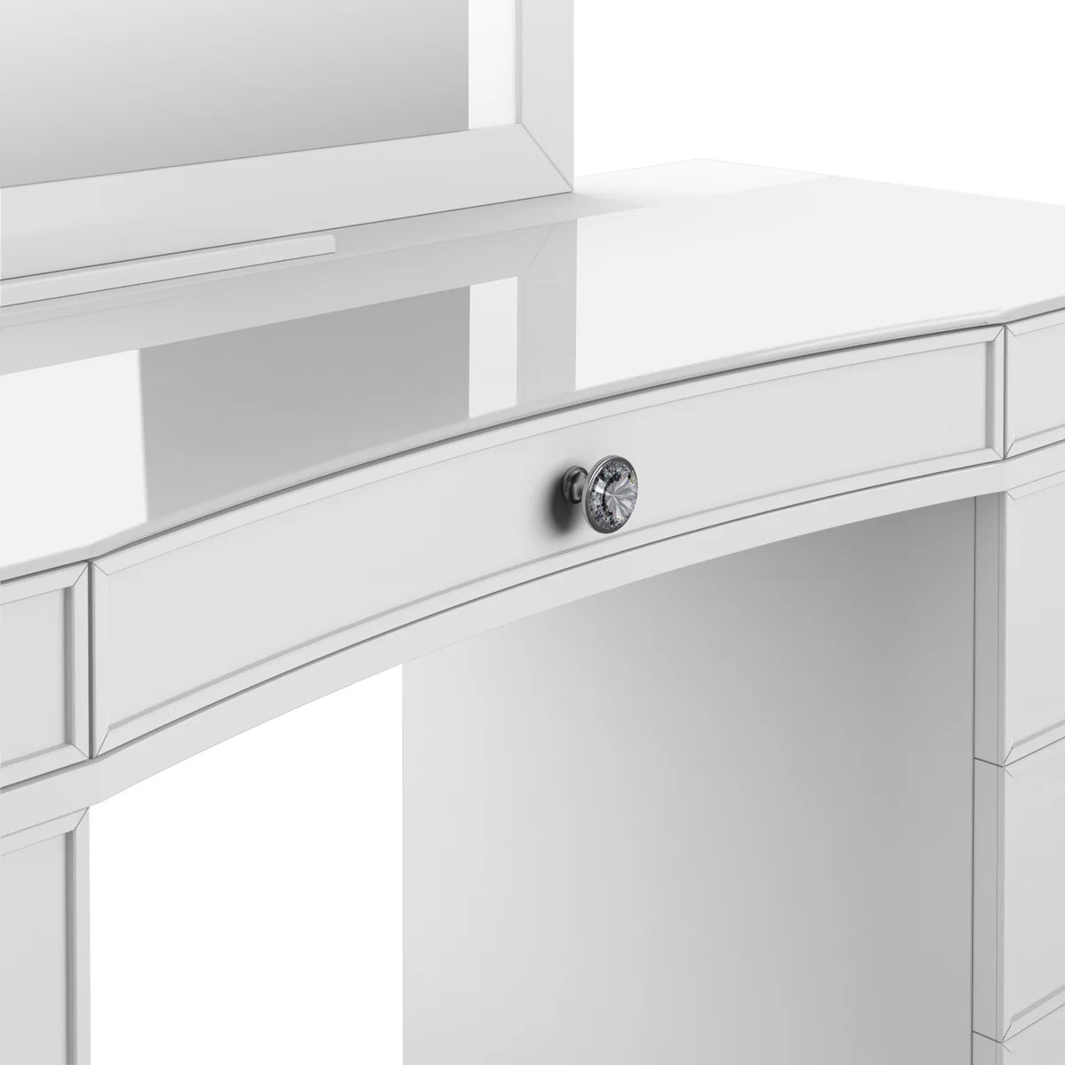 NEW - [no mirror] Tresanti Heidi Double Pedestal Vanity Table