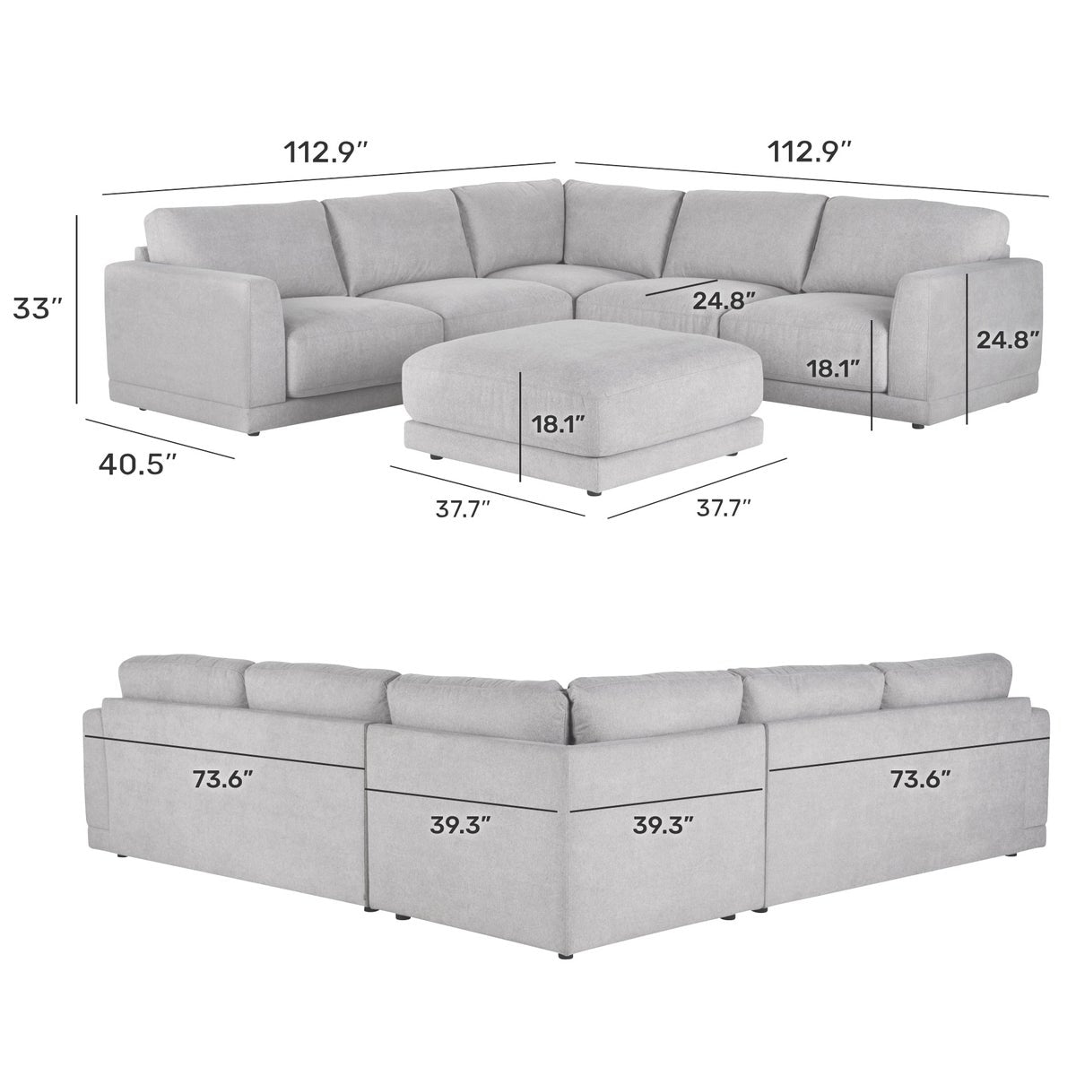 Flexsteel Avery Fabric Sectional