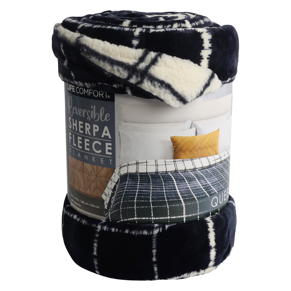 Life Comfort Sherpa Fleece Blanket - Retail $15