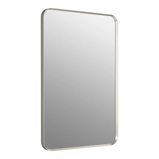 Kohler Orime Brushed Nickel 24" x 36" Rectangular Framed Mirror - Retail $169