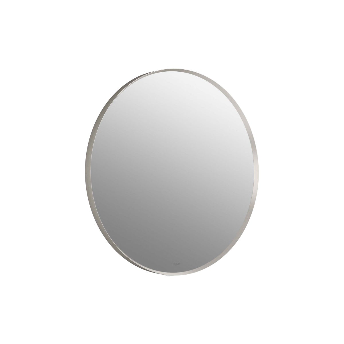 Kohler Orime 28" Brushed Nickel Round Framed Mirror - Retail $125
