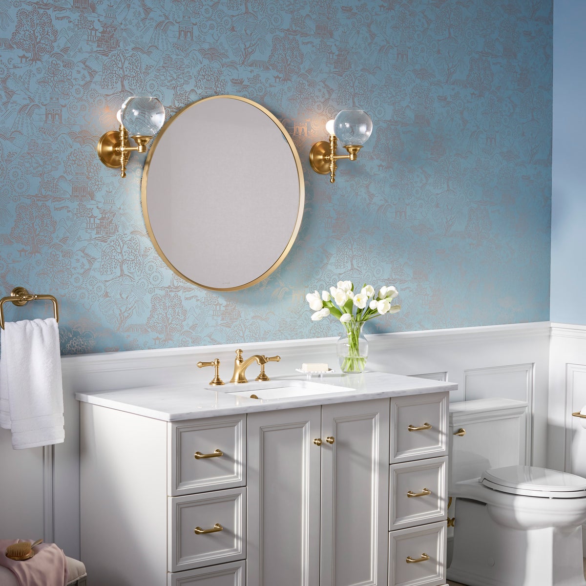 Kohler Orime 28" Round Framed Mirror - Retail $125