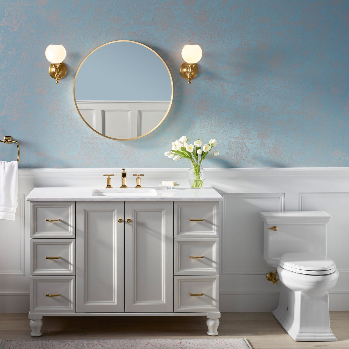 Kohler Orime 28" Round Framed Mirror - Retail $125