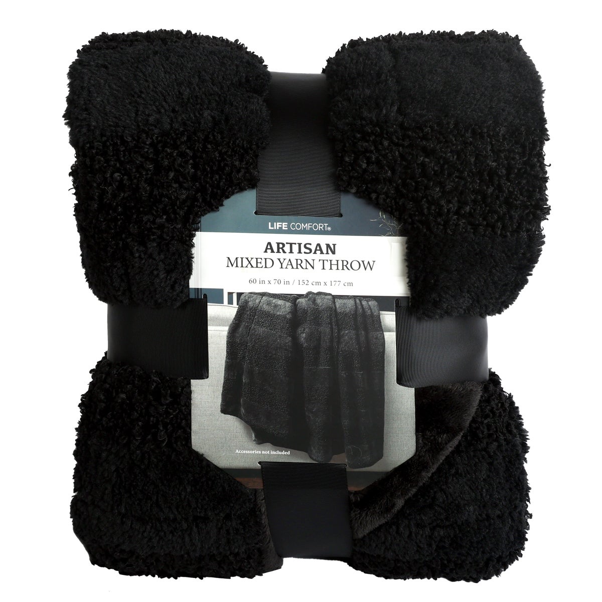 Life Comfort Artisan Mixed Yarn Throw - Retail $13