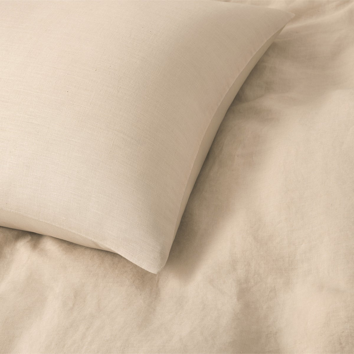NEW - WelHome Cotton Linen Relaxed Duvet Cover, 3-piece Set, King/Cal King