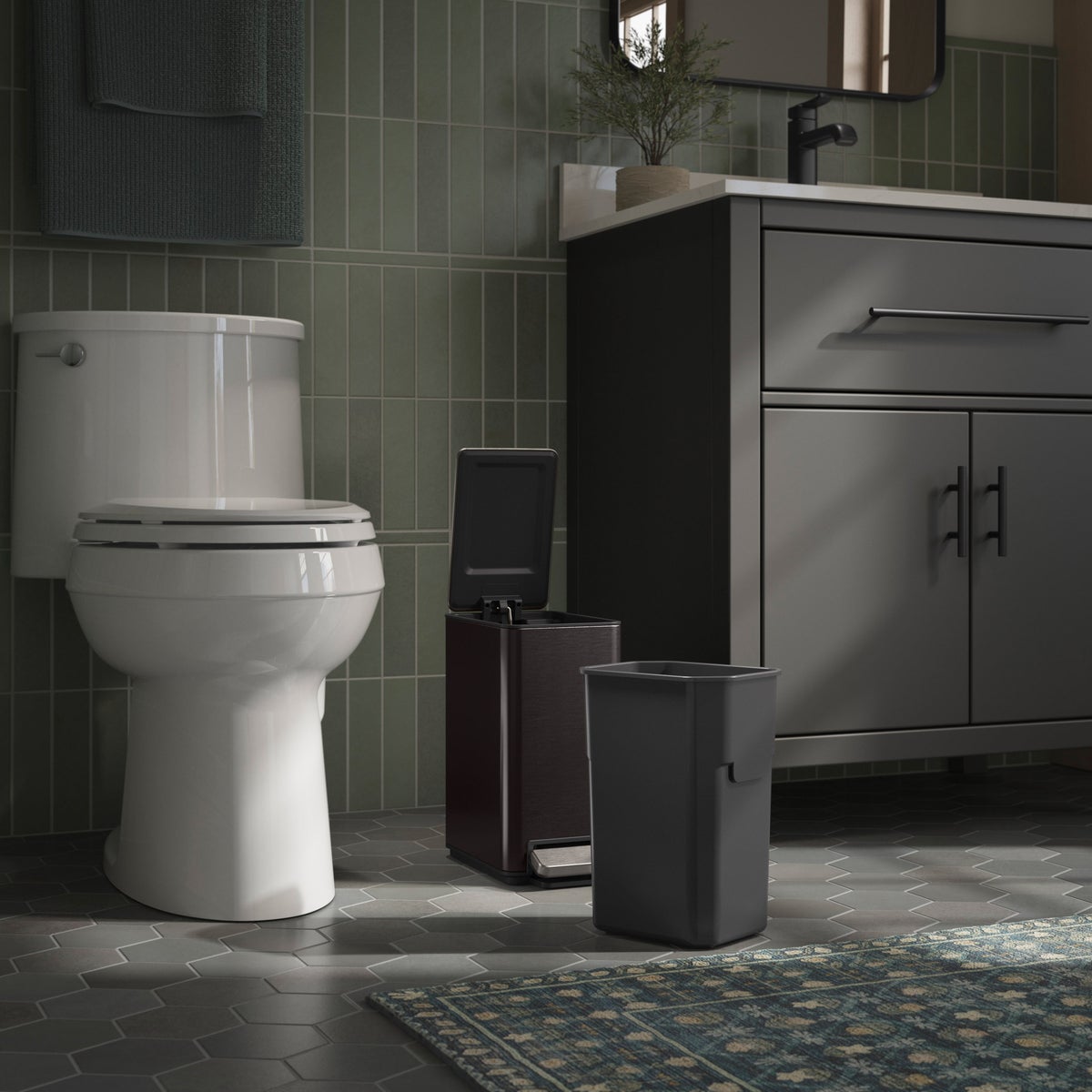 Kohler 6L Step Trash Can, 2-pack