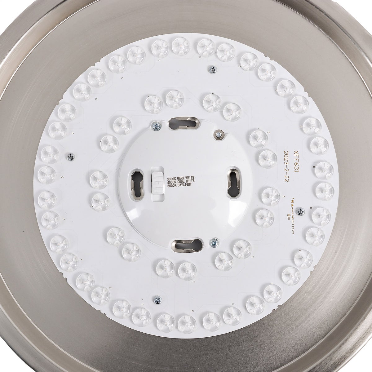 Energetic 14” Slim LED Flush Mount Light Fixture, 4 Pack