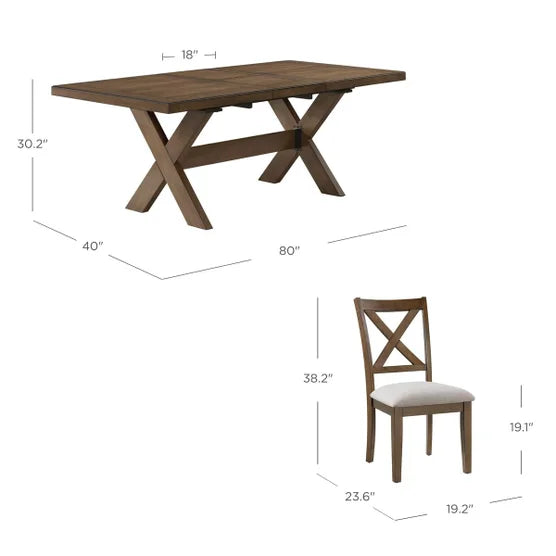 Lathan Dining Table and 6 Chairs