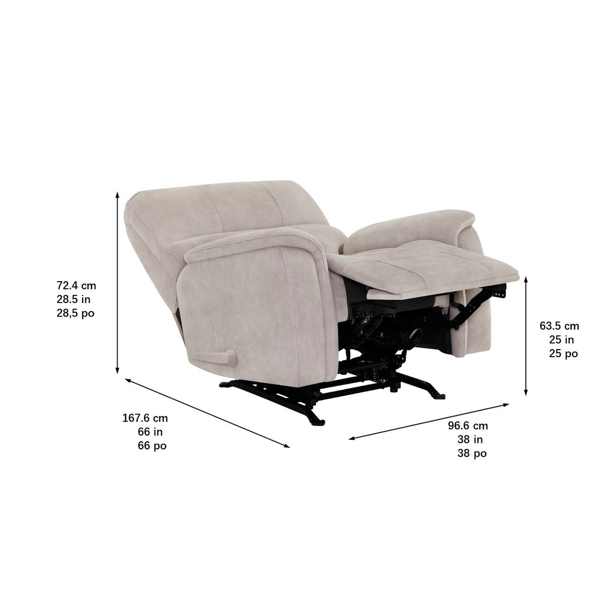 True Innovations Hayden Manual Rocker Recliner - Retail $470