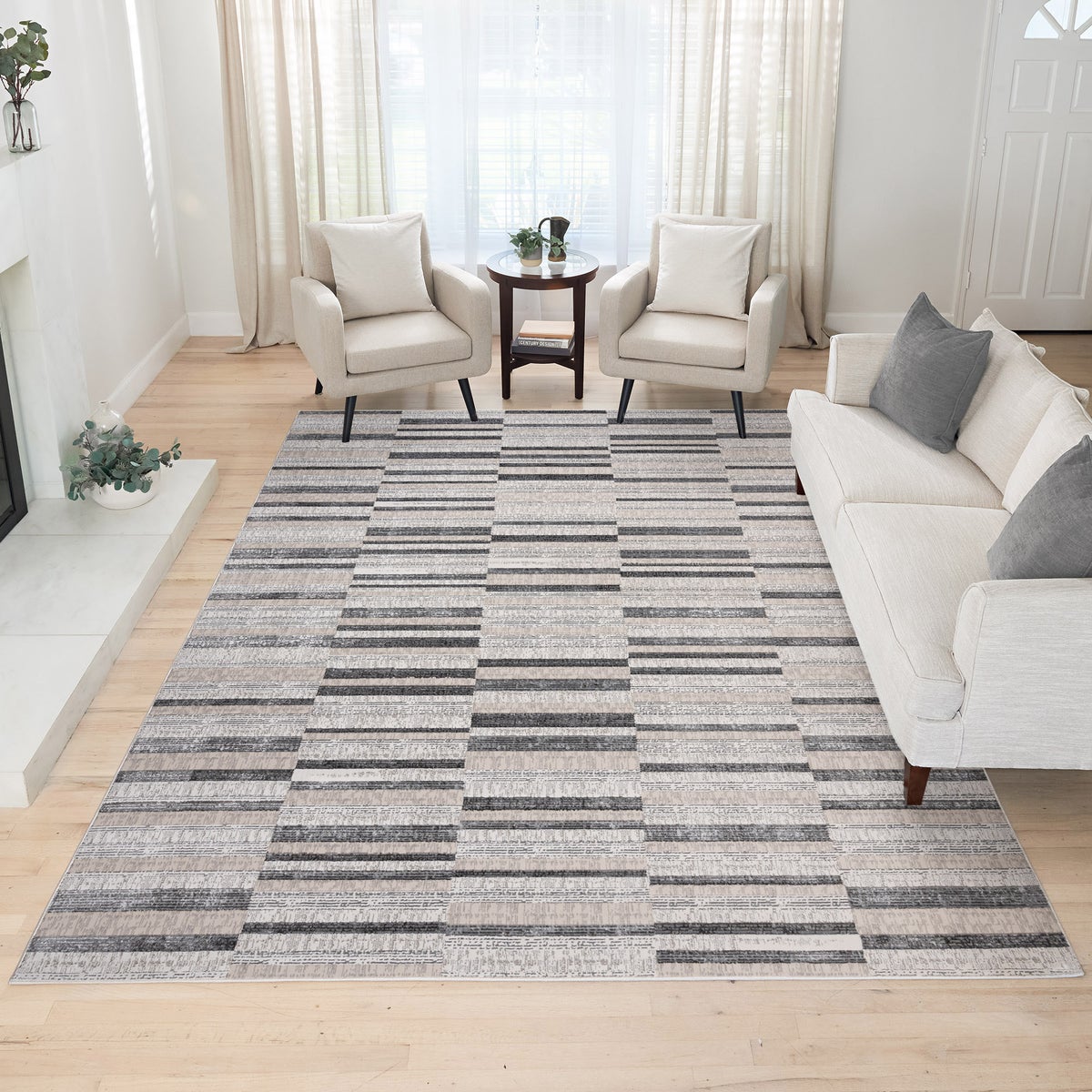 Barmond Area Rug Collection, Dina, Rug Size: 6 ft. 6 in. x 9 ft.