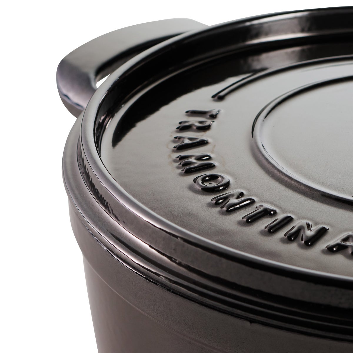 Tramontina 4-quart & 6-quart Enameled Cast Iron Round Dutch Oven, 2-pack, Black