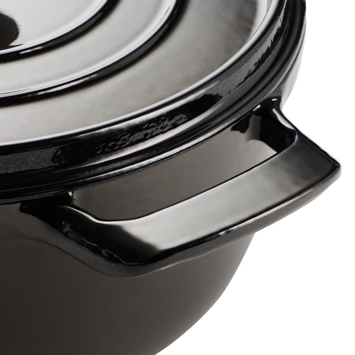 Tramontina 4-quart & 6-quart Enameled Cast Iron Round Dutch Oven, 2-pack, Black
