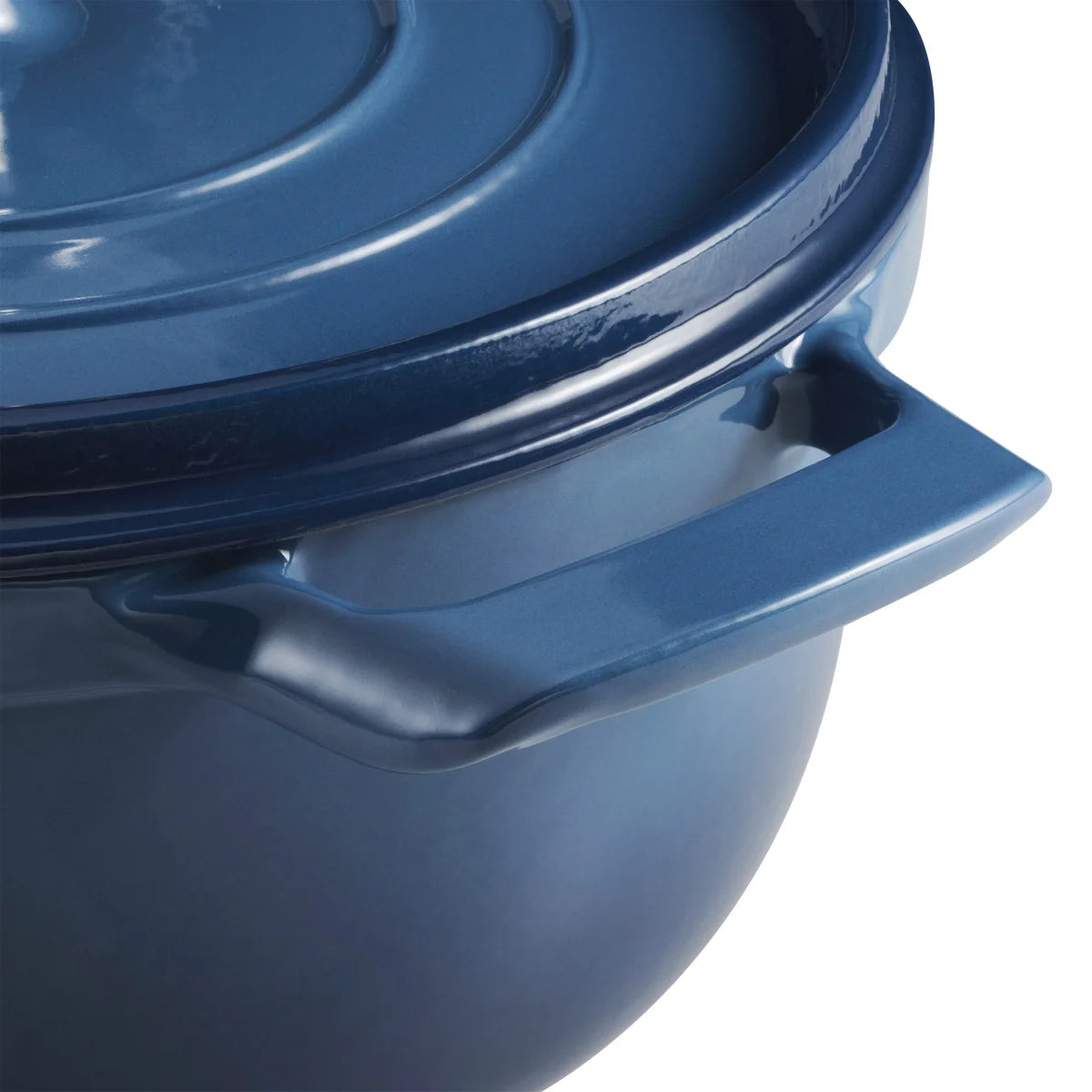 NEW - Tramontina Blue 4-quart & 6-quart Enameled Cast Iron Round Dutch Oven, 2-pack - Retail $69
